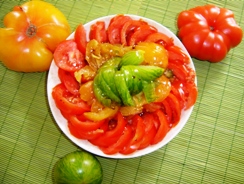 Photo Salade de tomates en fête